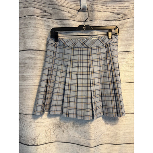 Aritzia Sunday Best Plaid Pleated Mini Skirt Size 10