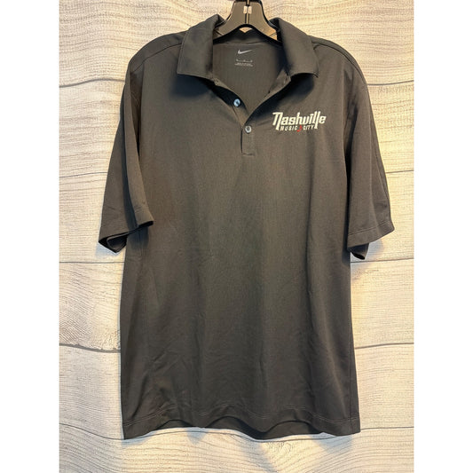 Nike Mens Polo Shirt Nashville Music City Embroidered Logo Size M