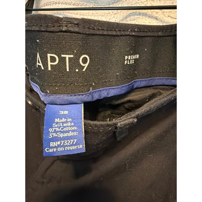 Apt. 9 Mens Premier Flex Cargo Shorts Black Size 38