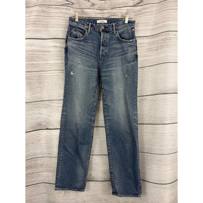 Moussy Vintage Howa Distressed Straight-Leg Jeans