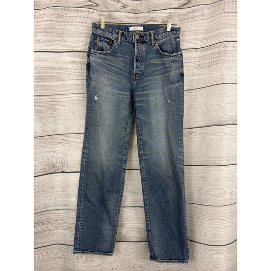 Moussy Vintage Howa Distressed Straight-Leg Jeans