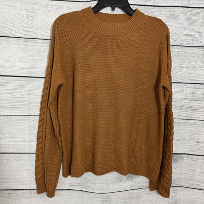 Pink Rose Cozy Cable Knit Sweater With Textured Pattern & Ribbed Trim Size XL