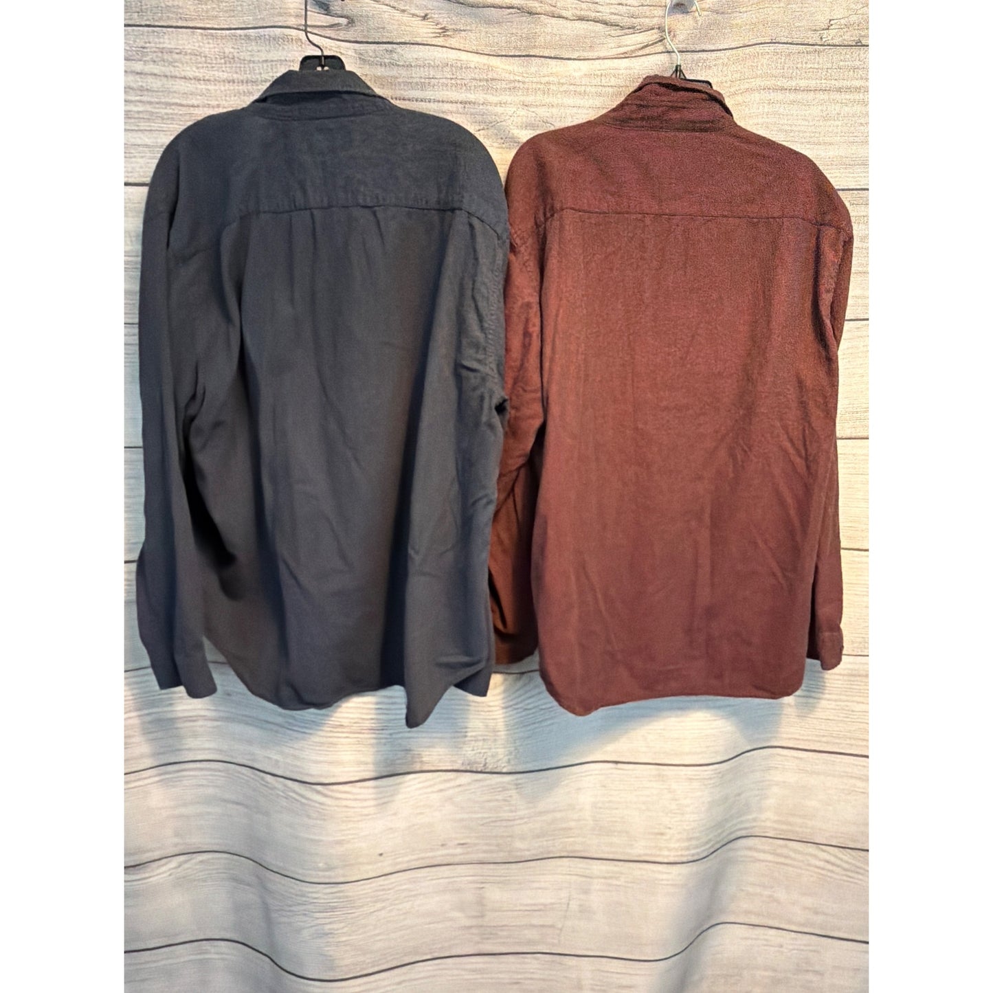 Coastaoro Mens Button Up Shirts 2 Pack Size XXL