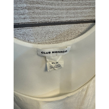 Club Monaco Ivory Sleeveless Tank top XS