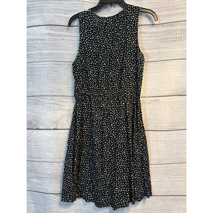 Old Navy Black & White Speckled Sleeveless Dress Size M