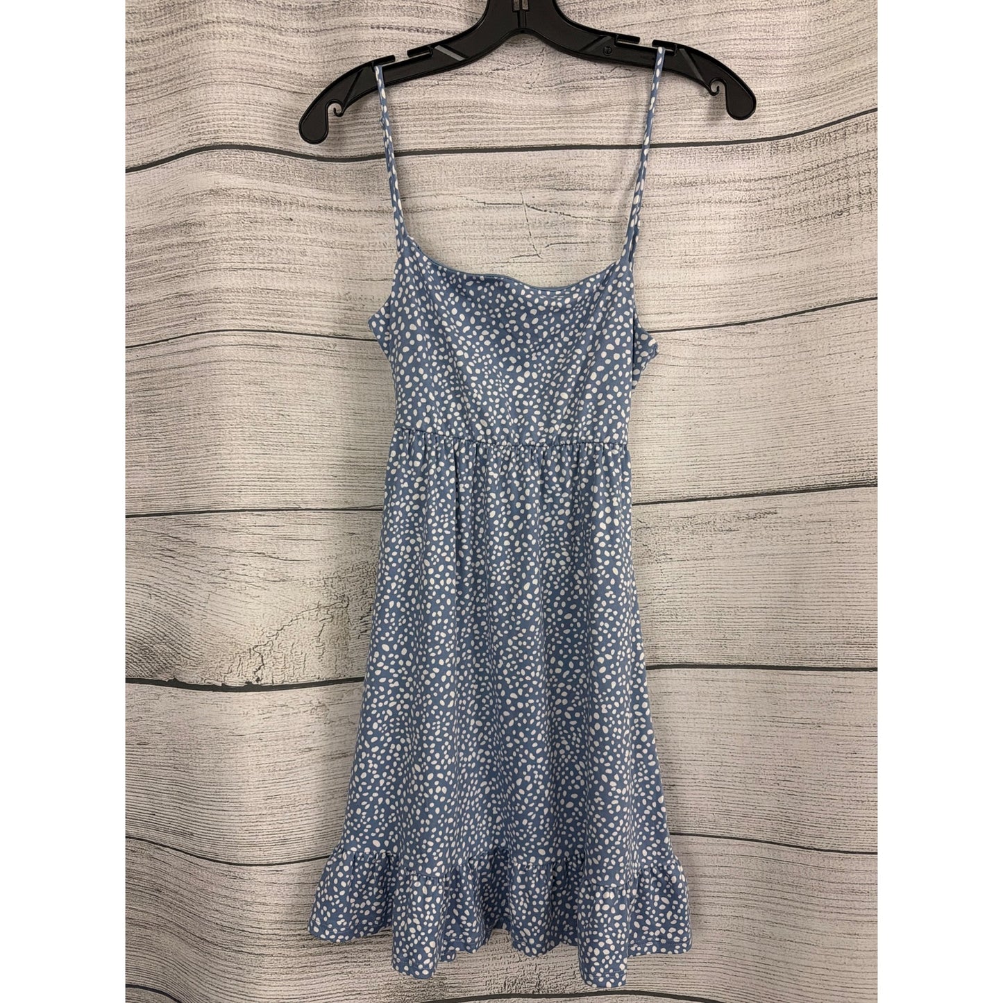 Altar'd State Blue Speckled Spaghetti Strap Boho Summer Dress Size S