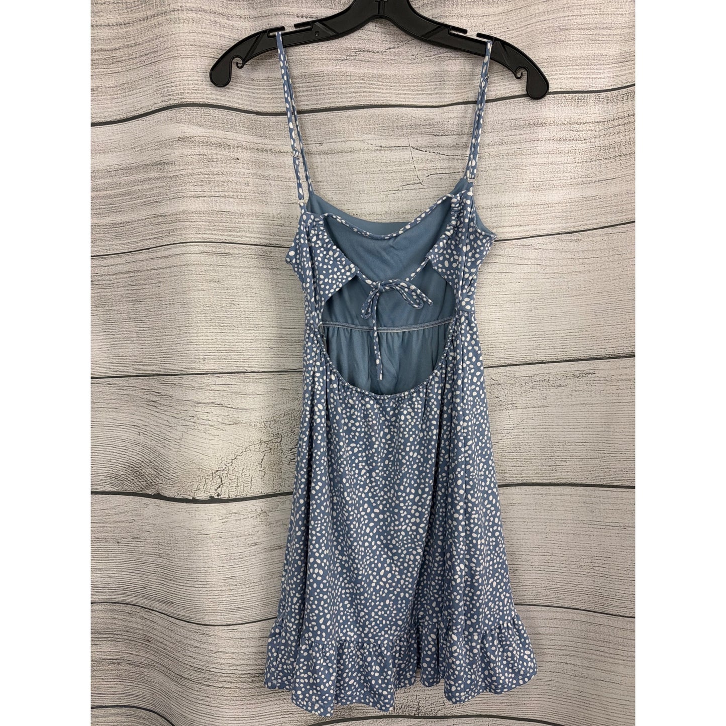 Altar'd State Blue Speckled Spaghetti Strap Boho Summer Dress Size S