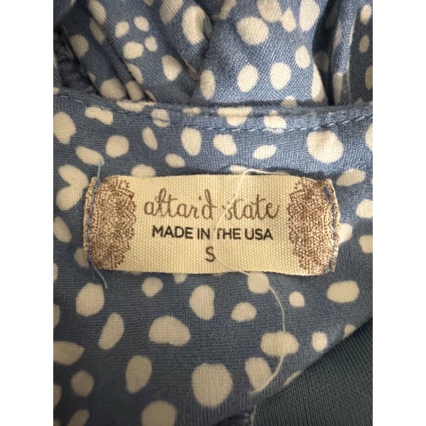 Altar'd State Blue Speckled Spaghetti Strap Boho Summer Dress Size S