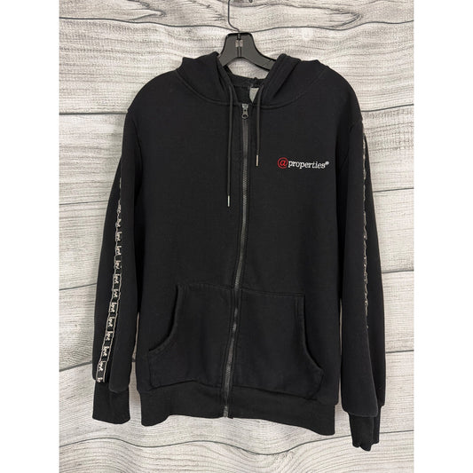 @ At Properties Black Zip Up Hoodie