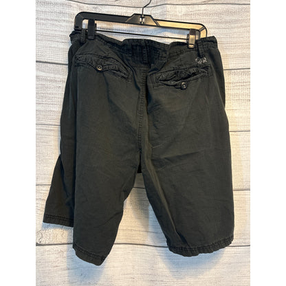 Mens Buffalo David Bitton Black Cargo Shorts Size 36