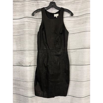 Milly Lambskin Snake Print Design Textured Sleeveless Sheath Dress Size 6