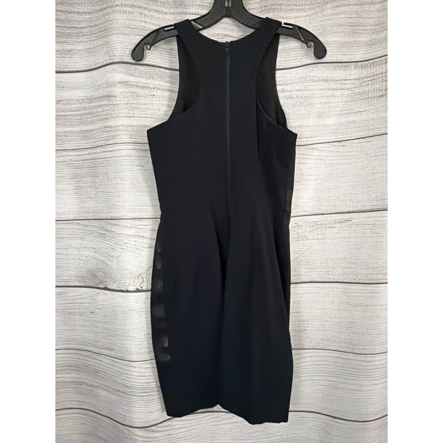 Milly Lambskin Snake Print Design Textured Sleeveless Sheath Dress Size 6