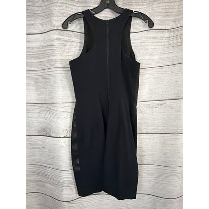Milly Lambskin Snake Print Design Textured Sleeveless Sheath Dress Size 6