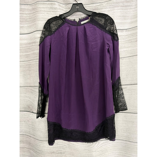 Alice + Olivia Gracie Mini Silk Lace Sheath Dress Size XS