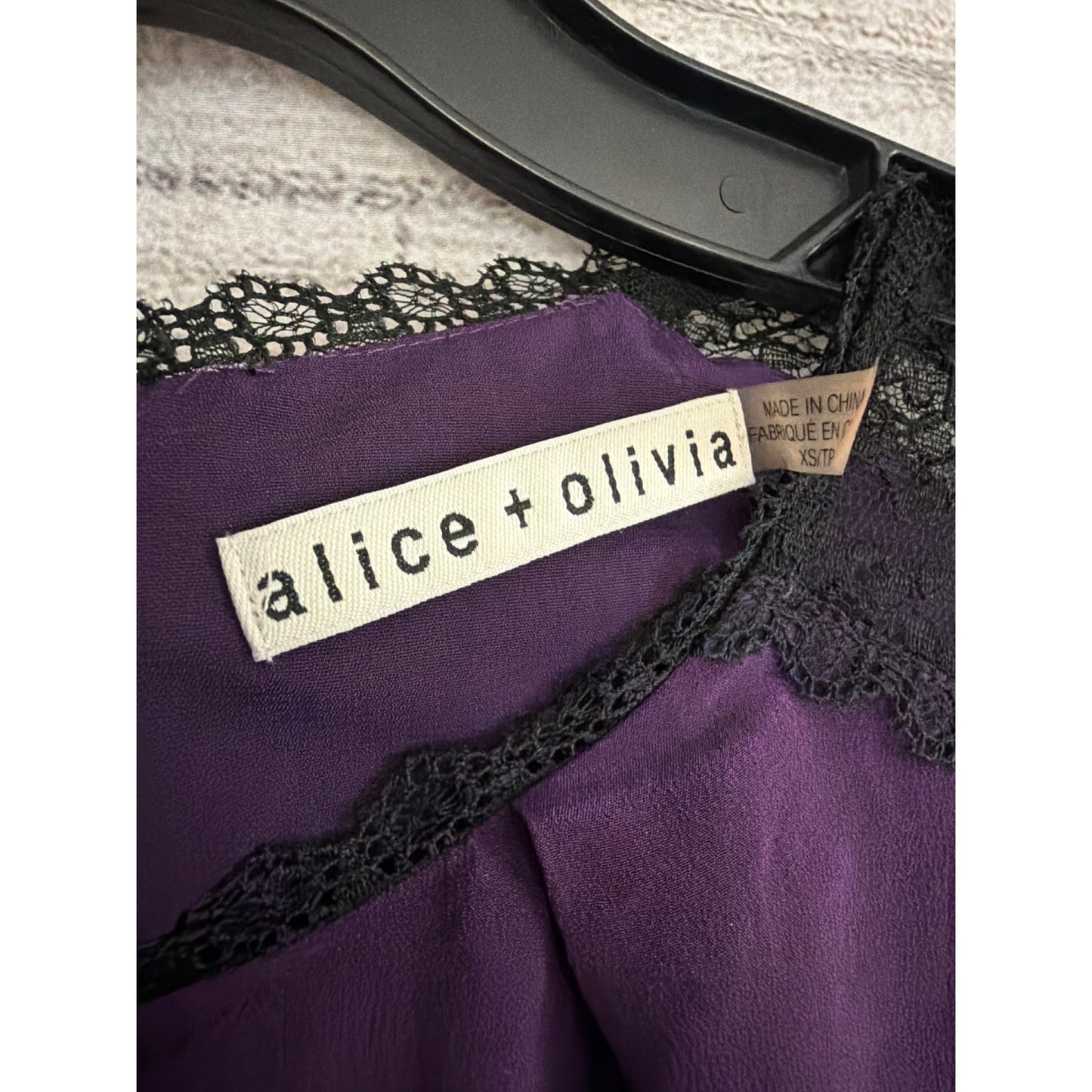 Alice + Olivia Gracie Mini Silk Lace Sheath Dress Size XS