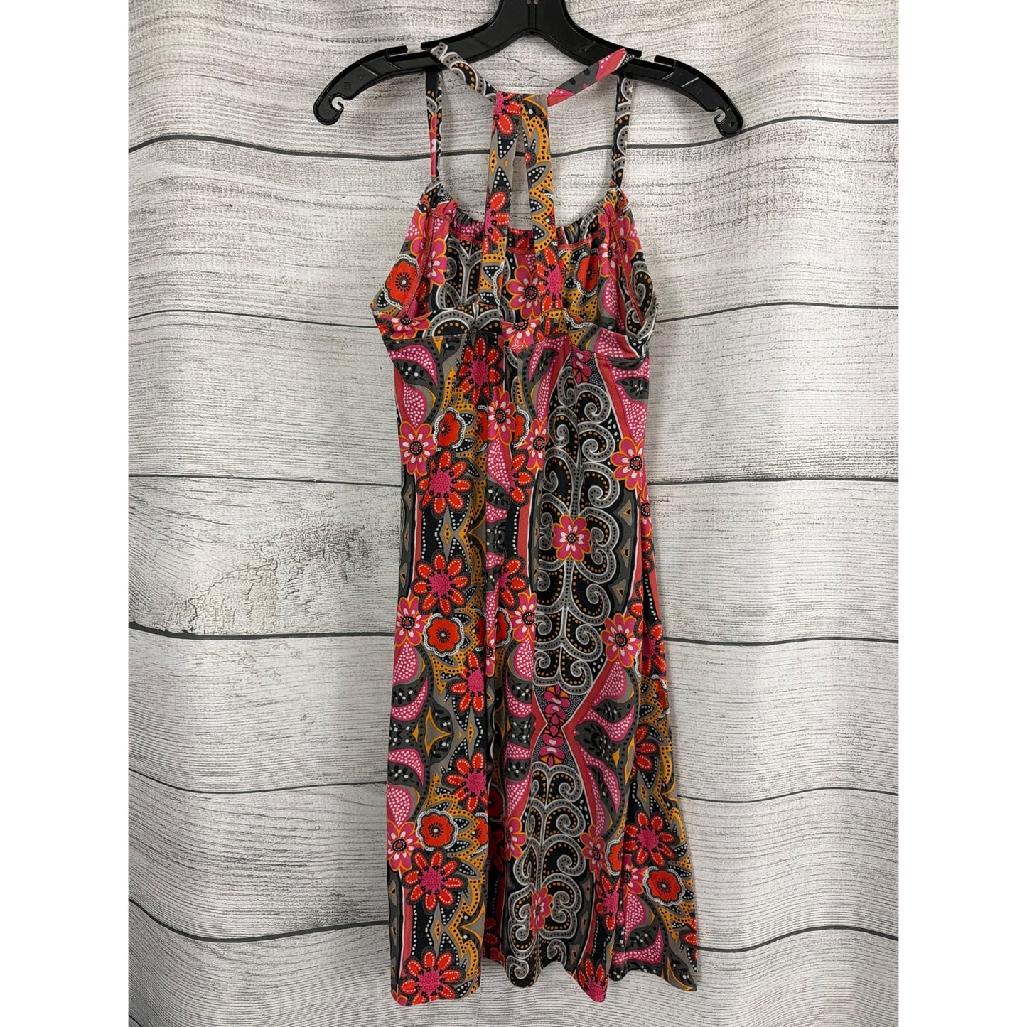 PrAna Sleeveless Floral Print Halter Dress Size M