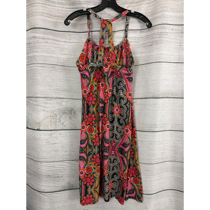 PrAna Sleeveless Floral Print Halter Dress Size M