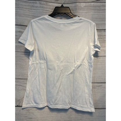 Suburban Riot Distressed White T-shirt Size XS