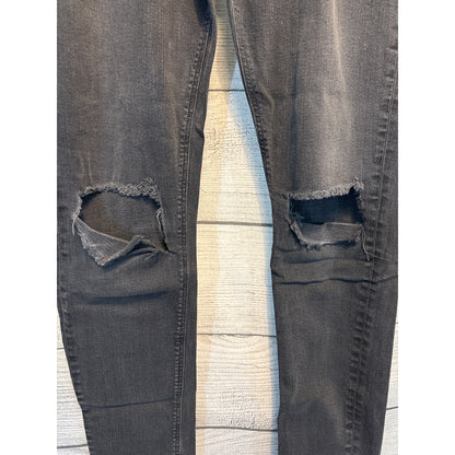 Men's ASOS Black Ripped Skinny Jeans Size 33x32