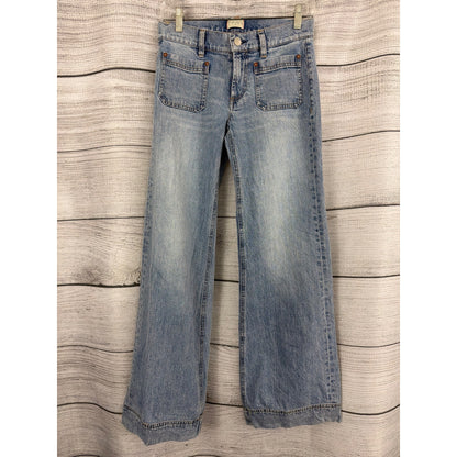 Alice + Olivia "Amazing" High-Rise Flare Jeans Size 25