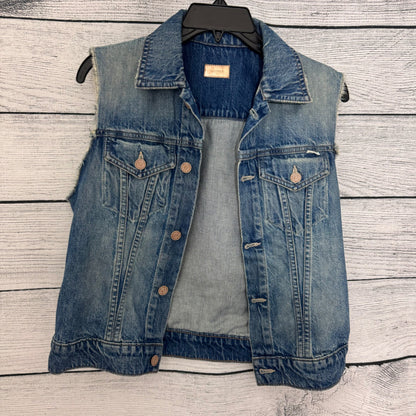 Mother Denim Vest With Animal Print Back Size S