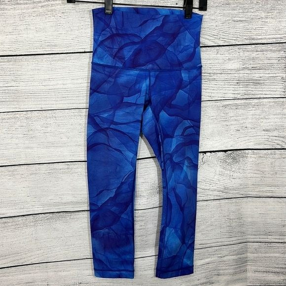 Lululemon Wunder Under Crop Midnight Tulle Multi Size 4