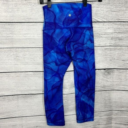 Lululemon Wunder Under Crop Midnight Tulle Multi Size 4