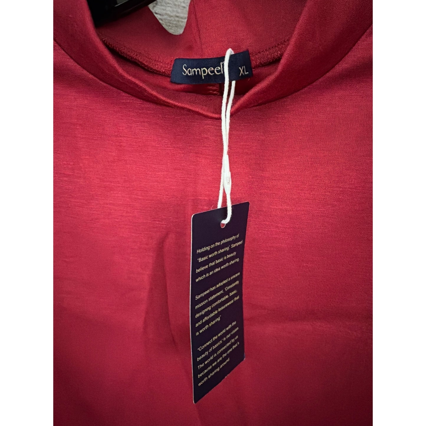 Sampeel Red Sleeveless Top & Wide-Leg Pants Set Size XL