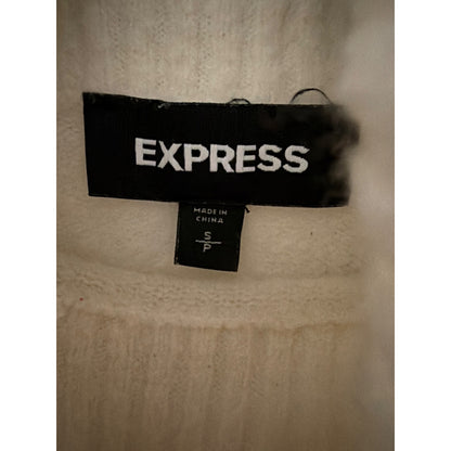 Express Cozy Cream Turtleneck Sweater Size S