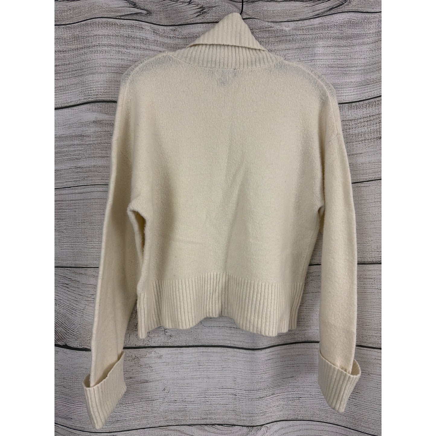 Express Cozy Cream Turtleneck Sweater Size S