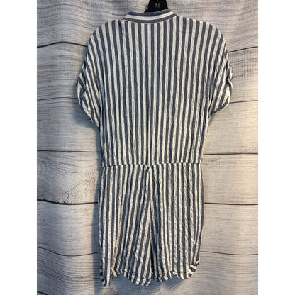 Zara Striped Button-Up Romper Jumpsuit Size S
