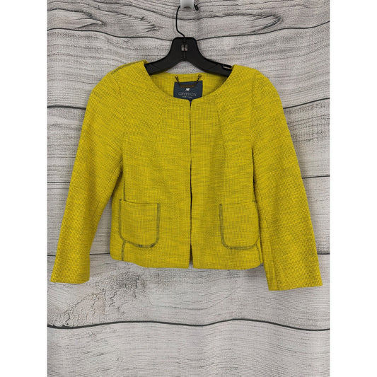 Gryphon New York Cropped Open-Front Jacket Size XS
