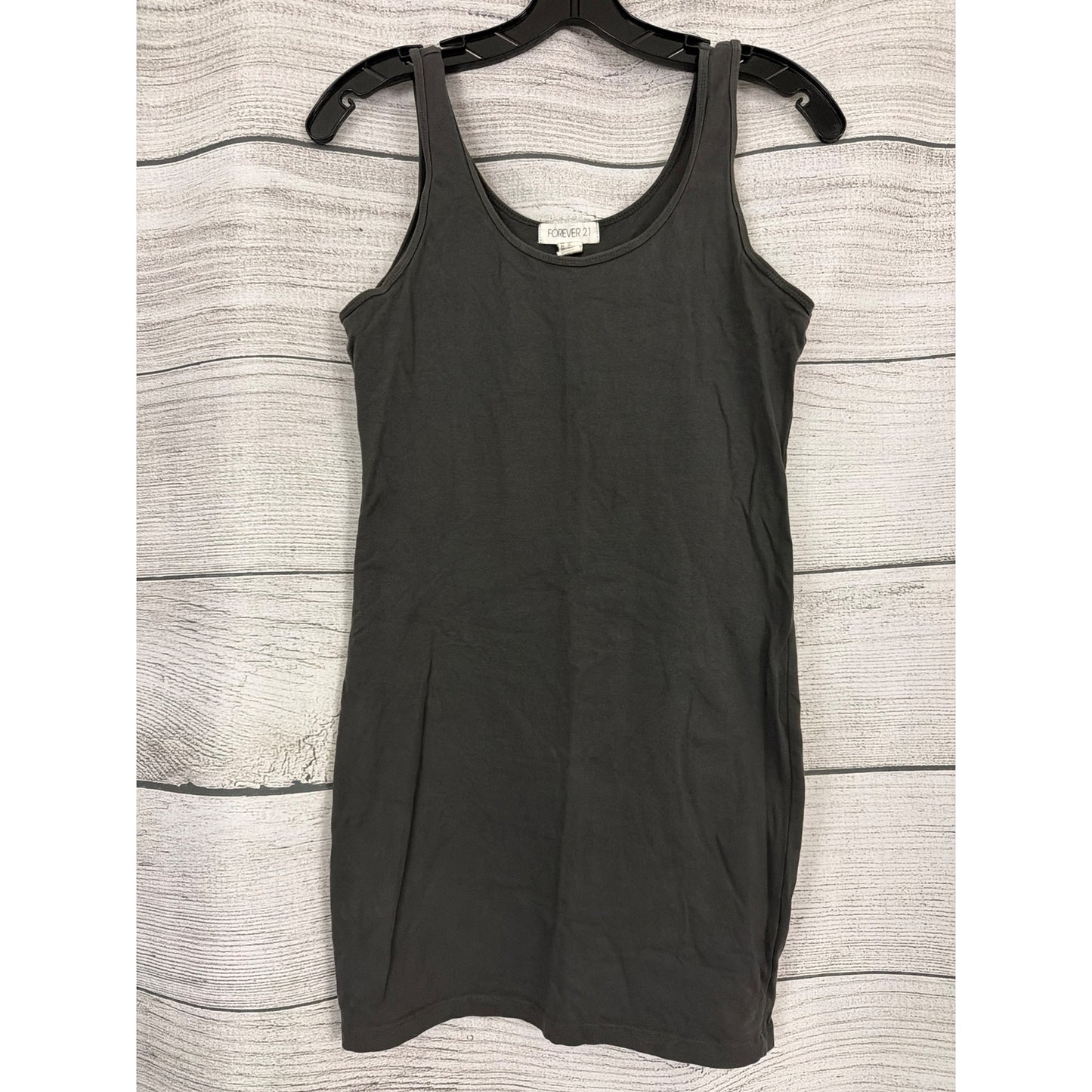 Forever 21 Charcoal Gray Tank Dress Bodycon Style Size L