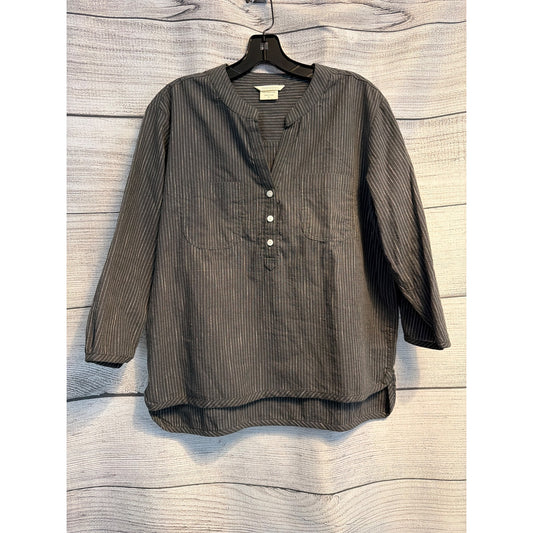 Coyuchi Organic Cotton Striped Tunic Top S