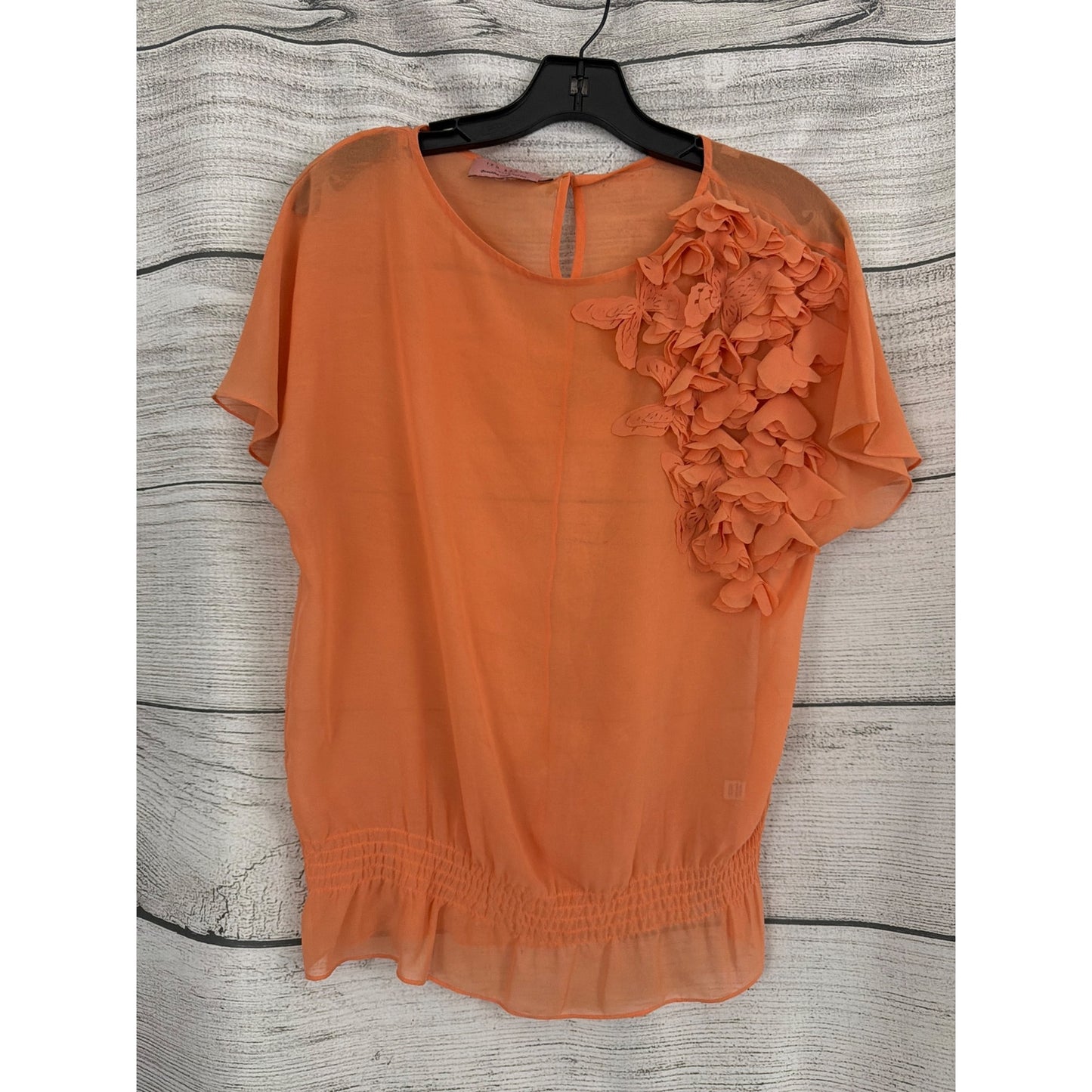 Ted Baker London Teren 3D Frill Shoulder Top Size 1/S