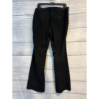 Ann Taylor Loft Womens Black Pants Flare Leg Size 8
