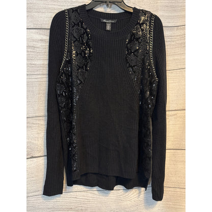 NWT Kenneth Cole Sweater With Sequin Details & Chain Size M