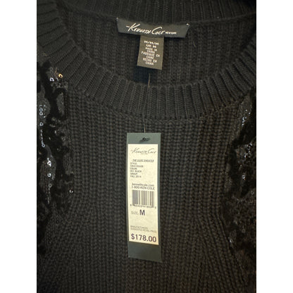 NWT Kenneth Cole Sweater With Sequin Details & Chain Size M