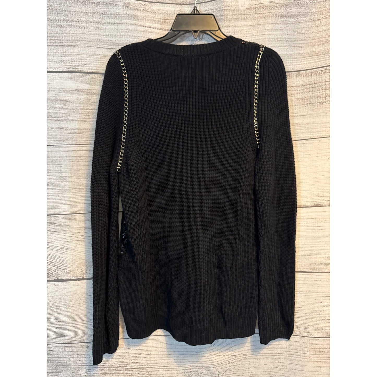 NWT Kenneth Cole Sweater With Sequin Details & Chain Size M