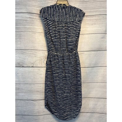 Banana Republic V Neck Striped Pocket Dress