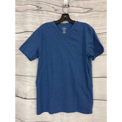 Mens Mossimo Blue V-Neck T-Shirt Athletic Fit Size M