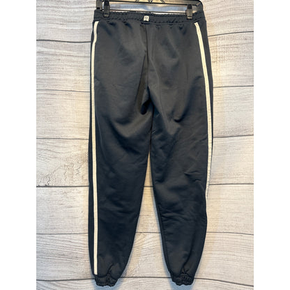 Billabong White Side Stripe Black Sweatpants