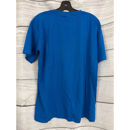 Mens I Love NY Blue Graphic T-Shirt Size L