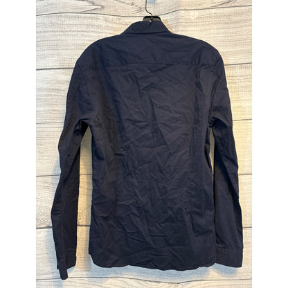 ASOS Mens Navy Long Sleeve Button-Down Shirt M