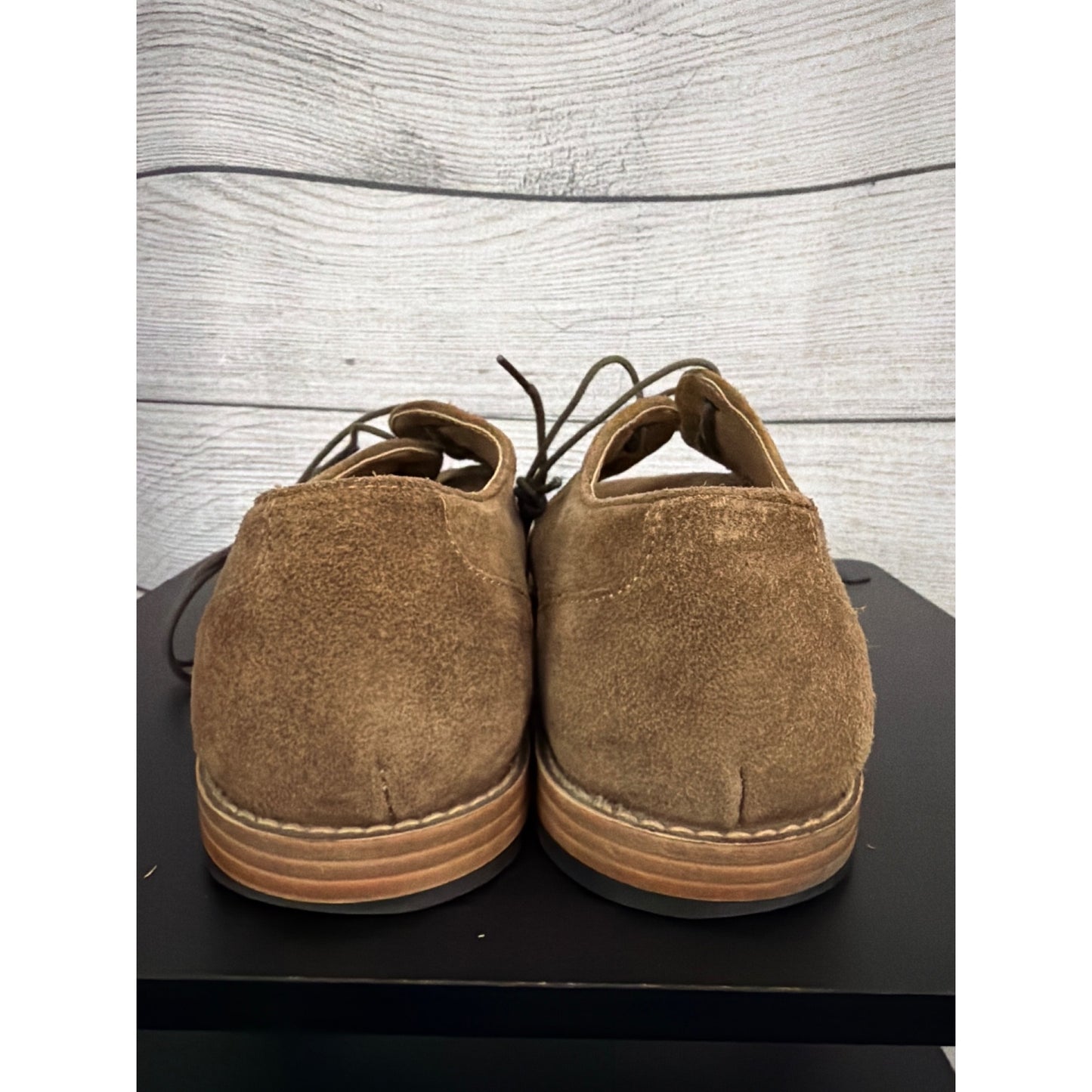 Mens Topman Brown Suede Lace-Up Oxford Shoes Size 41