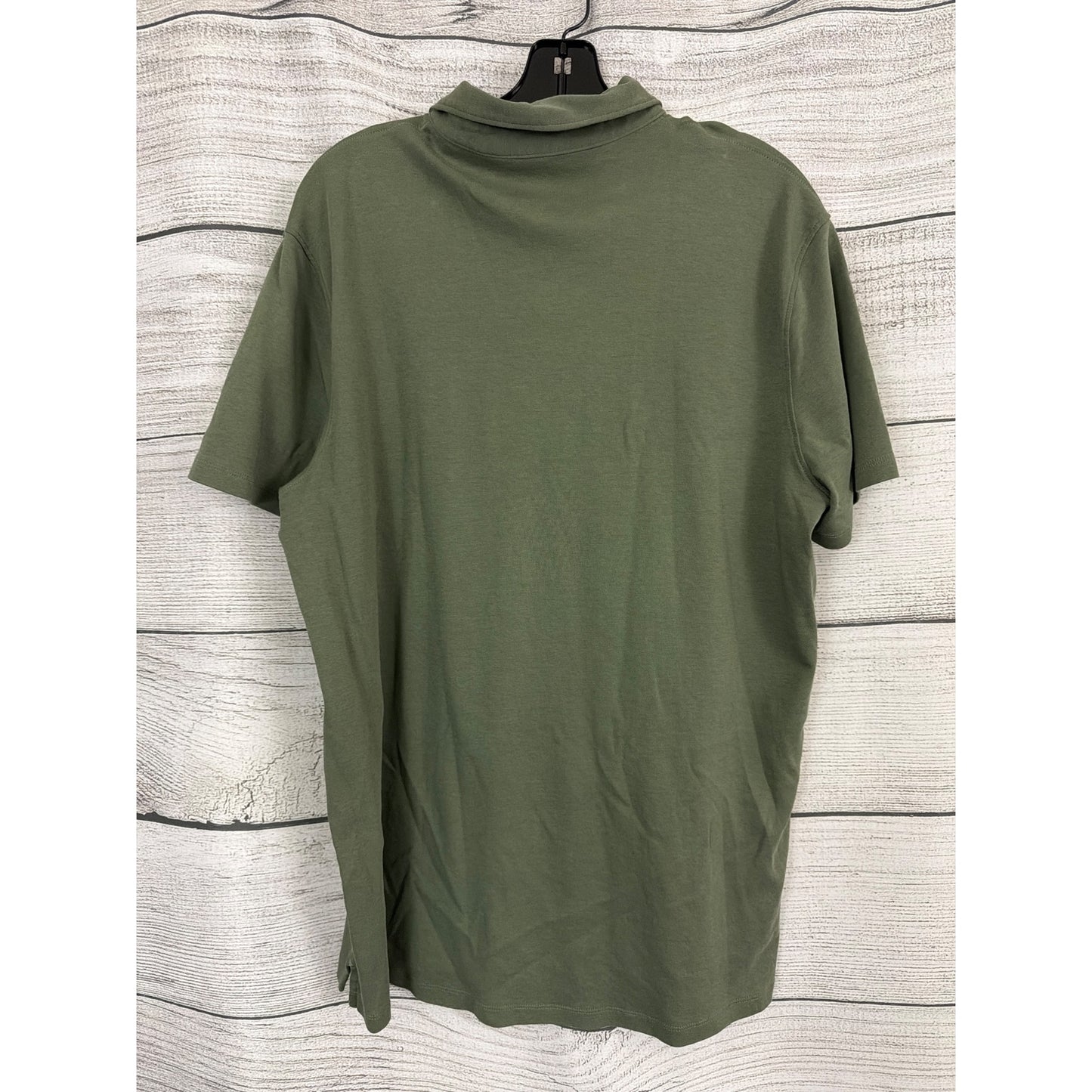 Mens Apt.9 Olive Polo Shirt With Rainbow Striped Pocket Size XL