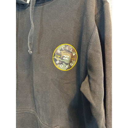 Billabong Mens Hoodie Camo Sweatshirt Black L