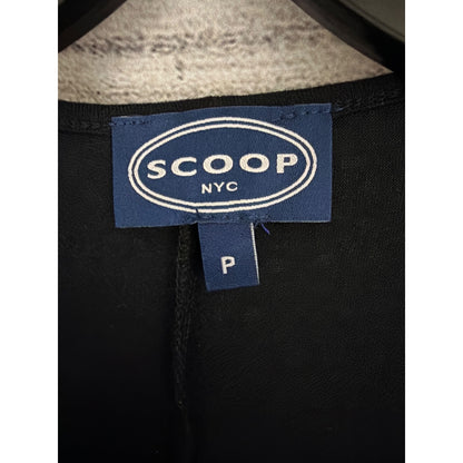 Scoop NYC "Kellee" Black and White Eyelet Knit Skater Dress Size P/XS