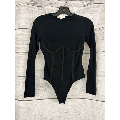 Fleur Du Mal Organic Cotton Long Sleeve T-Shirt Bodysuit Size S