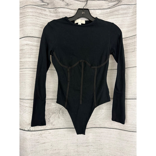 Fleur Du Mal Organic Cotton Long Sleeve T-Shirt Bodysuit Size S